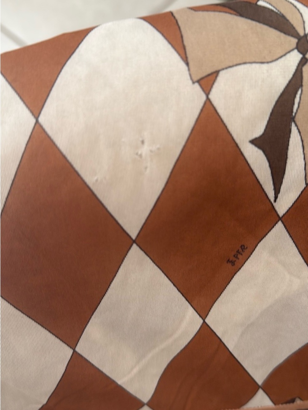 Sleeveless Geometric Print V-Neck Dress in Brown and White Emilio Pucci vintage - Picture 4 of 4